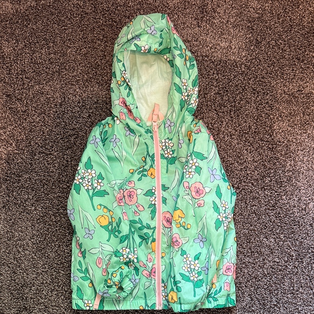 Floral rain jacket